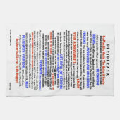 母の日の必要なものタオルのための赤白青 キッチンタオル (横)