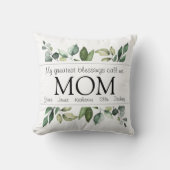 母の日の恵みが素晴らし緑色を付ける クッション (正面)