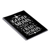 母の日の悪おもしろい言は良い母 ノートブック (右側)