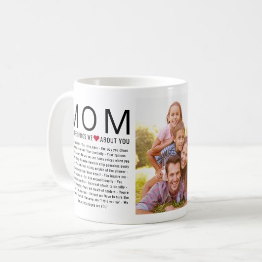 母の日の愛する事を母の日 コーヒーマグカップ (正面左)