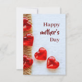 母の日の愛のキャンディーグリーティングカード カード (正面)