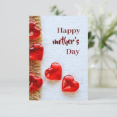 母の日の愛のキャンディーグリーティングカード カード (スタンド正面)