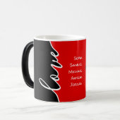 母の日の愛の名パーソナライズされた前マグ モーフィングマグカップ (正面左)