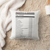 母の日の愛の請求書の枕 – 母のためのギフト クッション (ブランケット)