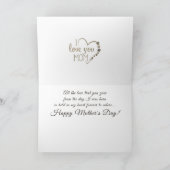 母の日の愛を心に永遠に  シーズンカード (内部)