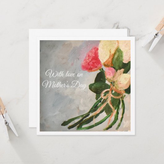 母の日の愛を込めて カード (正面/裏面インサイチュ)