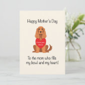 母の日の愛犬家 シーズンカード (スタンド正面)