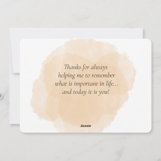 母の日の愛 シーズンカード (裏面)