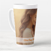 母の日の愛 – 純粋な喜びの瞬間 カフェラテマグ (左アングル)