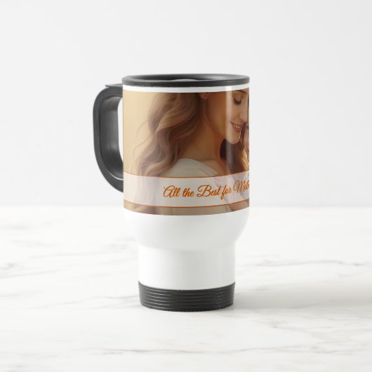 母の日の愛 – 純粋な喜びの瞬間 トラベルマグ (正面左)