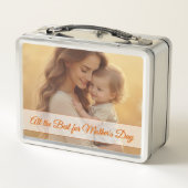 母の日の愛 – 純粋な喜びの瞬間 メタルランチボックス (裏面)