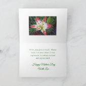 母の日の感謝かわいらし/DAYLILY カード (内部)