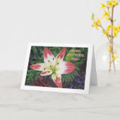 母の日の感謝かわいらし/DAYLILY カード (黄色い花)