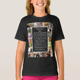 母の日の感謝 | 母の日22枚の写真コラージュ Tシャツ