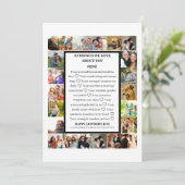 母の日の感謝 | 母の日 22枚の写真のコラージュ シーズンカード (スタンド正面)