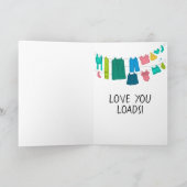 母の日の折りたたみ式グリーティングカード カード (内部)