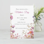 母の日の招待状、母の日のブランチ昼食 招待状 (スタンド正面)