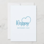 母の日の招待状、母の日のブランチ昼食 招待状 (裏面)