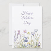 母の日の招待状、母の日のブランチ昼食 招待状 (裏面)