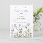 母の日の招待状、母の日のブランチ昼食 招待状 (スタンド正面)