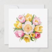 母の日の招待状、母の日のブランチ昼食 招待状 (裏面)