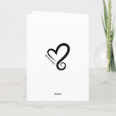 母の日の招待状 - 着物を着たアジアの女性 サンキューカード (裏面)