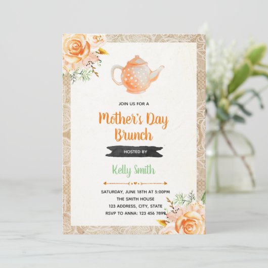 母の日の招待 招待状 (スタンド正面)