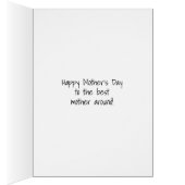 母の日の挨拶おもしろいカードとして疲れた (内側 (右))