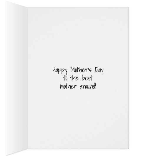 母の日の挨拶おもしろいカードとして疲れた (内側 (右))