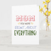 母の日の挨拶おもしろい カード (黄色い花)