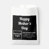 母の日の挨拶と黒のビジネスブランド フェイバーバッグ (正面)