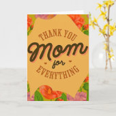 母の日の挨拶をありがとう カード (黄色い花)