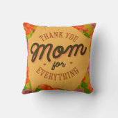 母の日の挨拶をありがとう クッション (裏面)