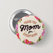 母の日の挨拶をありがとう 缶バッジ (正面&裏面)