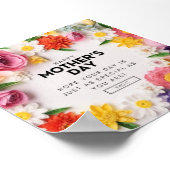 母の日の挨拶オンライン+ポスター ポスター (角)