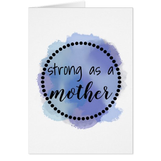 母の日の挨拶カードとして強い (正面)