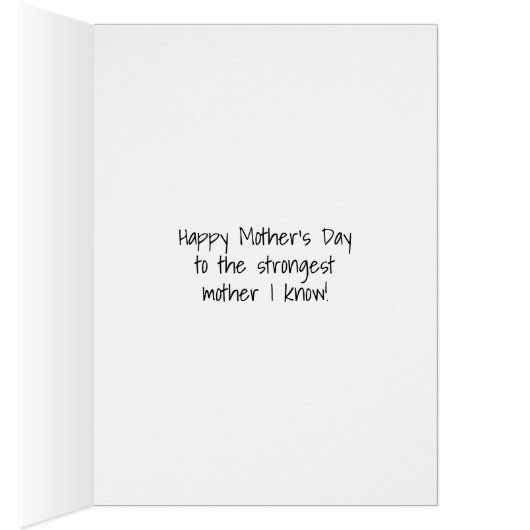 母の日の挨拶カードとして強い (内側 (右))