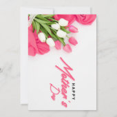 母の日の挨拶カード サンキューカード (裏面)