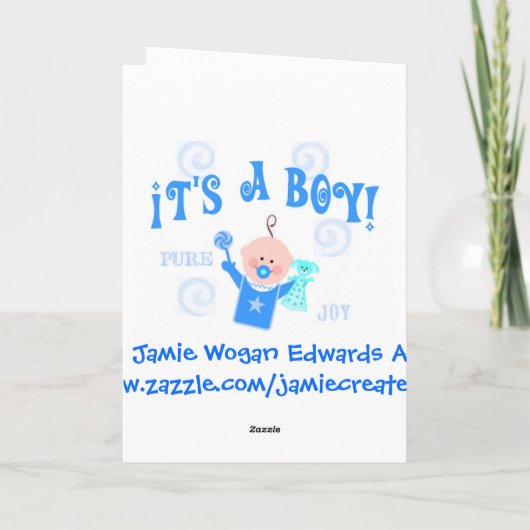 母の日の挨拶カード(男の赤ちゃん) カード (裏面)