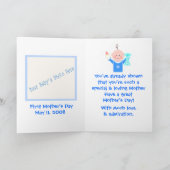 母の日の挨拶カード(男の赤ちゃん) カード (内部)