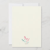 母の日の挨拶招待状 招待状 (裏面)