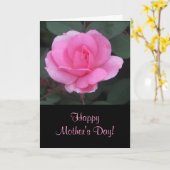 母の日の挨拶状 カード (黄色い花)