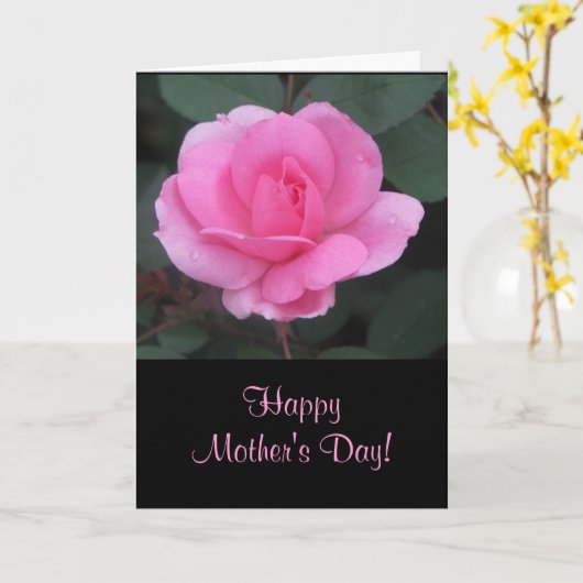 母の日の挨拶状 カード (黄色い花)