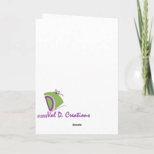 母の日の挨拶状 カード (裏面)