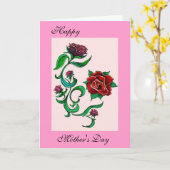 母の日の挨拶状 カード (黄色い花)