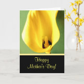 母の日の挨拶状 カード (黄色い花)