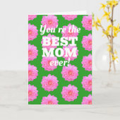 母の日の挨拶（写真付） カード (黄色い花)