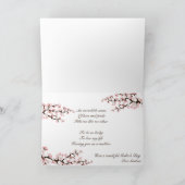 母の日の挨拶（詩） カード (内部)