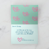 母の日の新しい母のメッセーカスタマイズジ シーズンカード (内部)