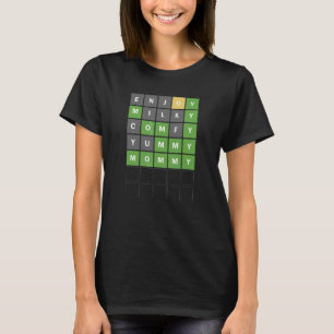 母の日の新しい母の単語を推測ゲーム幼児 Tシャツ